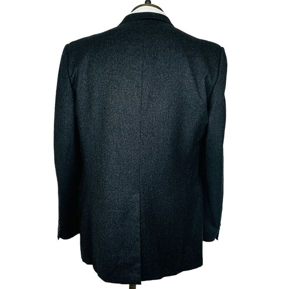 VTG CONTE Di ROMA Men's Sport Coat Blazer 100% Wool Gray 44R Italy - Picture 2 of 5